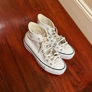 Converse Chuck Taylor All Star Lift Platform Leather Women's Size 6.5